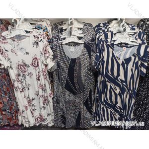 DRESS CLASSIC SHORT SLEEVE LADIES (48-50-52-54-56-58-60) Czech fashion CRM24001