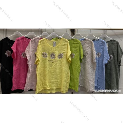 Shirt extended 3/4 long sleeve women's (L/XL/2XL ONE SIZE) ITALIAN FASHION IM423025