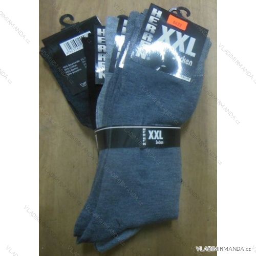 Men's socks of classical men's oversized up to 52 virgin D-8623
