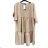 Women's Summer Oversize Casual Short Sleeve Dress (L/XL/2XL ONE SIZE) ITALIAN FASHION IMD23402/DUR pink