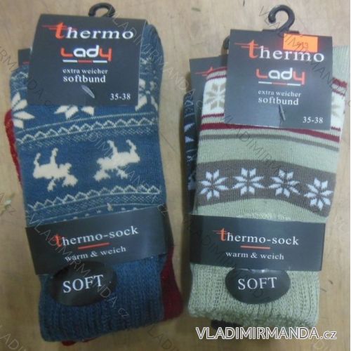 Socks warm thermo extra soft hem ladies (35-42) VIRGINA HD-913
