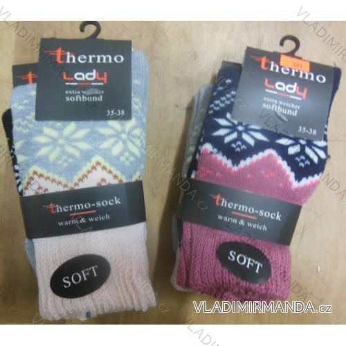 Socks warm thermo extra soft hem ladies (35-42) VIRGINA HD-911
