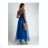 Women's Plus Size (42-46) Long Elegant Party Sleeveless Dress POLISH FASHION PMLBC23265-10 blue M / L