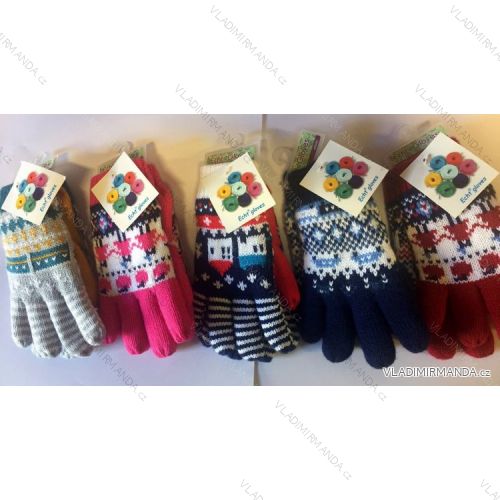 Fingerless knitted gloves (4-6 years) ECHT C030
