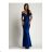 Women's Plus Size (42-46) Long Elegant Party Sleeveless Dress POLISH FASHION PMLBC23265-10