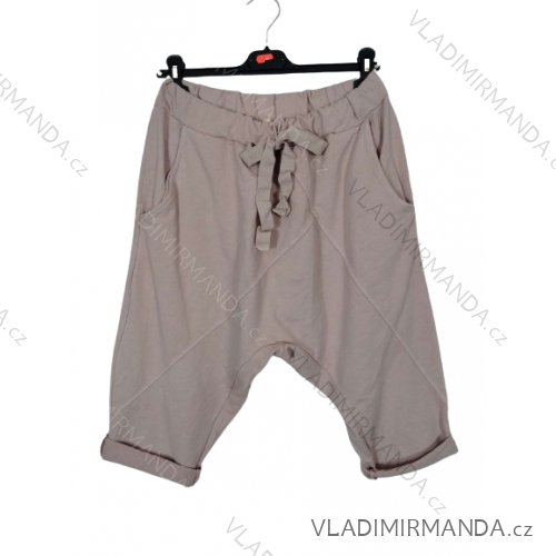 Sweatpants baggy 3/4 short women's (UNI SM) ITALIAN FASHION IMD20406 -   růžová starorůžová -   M / L