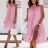 Women's Long Sleeve Hoodie Dress (S / M ONE SIZE) ITALIAN FASHION IMWA216095 beige S / M