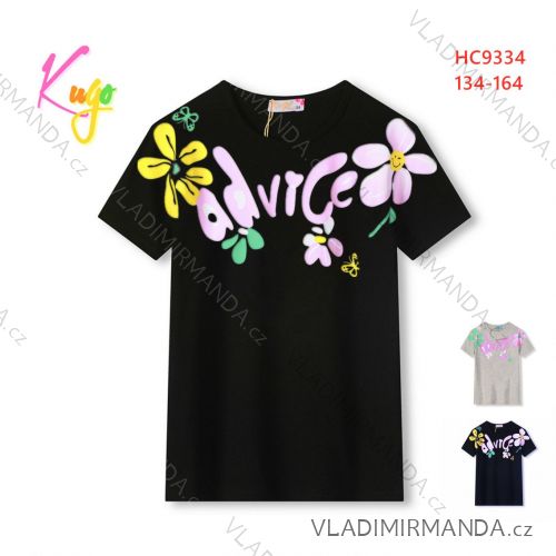 Girls' Short Sleeve T-Shirt (134-164) KUGO FL1209