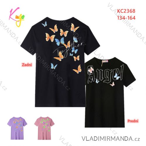 Girls' Short Sleeve T-Shirt (134-164) KUGO FL1209