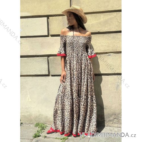 Ladies Long Sleeved Dress (S / M ONE SIZE) ITALIAN FASHION IMM211555