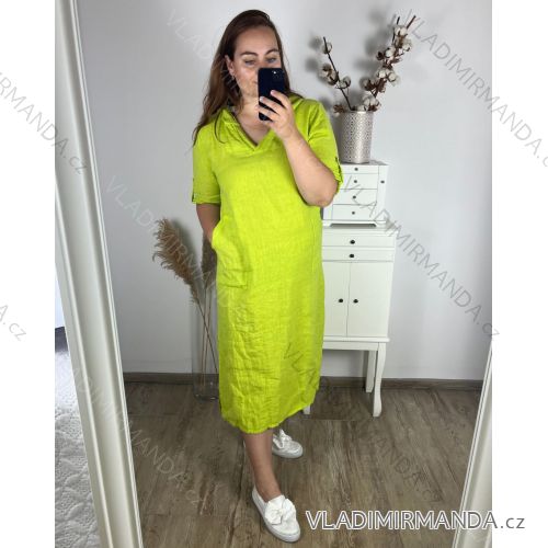 Women's Long Sleeve Shirt Dress (S/M ONE SIZE) ITALIAN FASHION IMWD232607