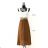 Women's Long Sleeve Summer Dress (S/M ONE SIZE) ITALIAN FASHION IMPES238990 Brown 