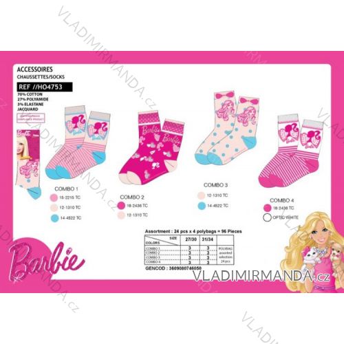 Socks barbie baby girl (27-34) SUN CITY HO4753