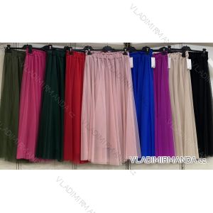 Women's Tulle Long Skirt (S/M/L ONE SIZE) ITALIAN FASHION IMC23061