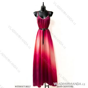 Women's long elegant satin strapless dress (S/M ONE SIZE) ITALIAN FASHION IMPES24AGNES4