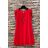 Women's Long Sleeve Summer Dress (S/M ONE SIZE) ITALIAN FASHION IMPES238990 red 