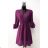 Women's Long Sleeve Summer Dress (S/M ONE SIZE) ITALIAN FASHION IMPES238990 Dark, Purple