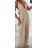 Women's Long Chiffon Short Sleeve Dress (S/M ONE SIZE) ITALIAN FASHION IMWGS231048