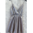 Women's long strapless sequin party dress (S/M ONE SIZE) ITALIAN FASHION IMPMD2360600