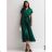 Women's Long Chiffon Short Sleeve Dress (S/M ONE SIZE) ITALIAN FASHION IMWGS231048