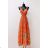 Women's Long Sleeve Summer Dress (S/M ONE SIZE) ITALIAN FASHION IMPES238990 oranžová 