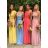 Women's Dress Long Straps Variable Tie (S/M/L/XL ONE SIZE) ITALIAN FASHION IMM223000HG - Fuchsia Pink - S/M