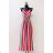 Women's Long Sleeve Summer Dress (S/M ONE SIZE) ITALIAN FASHION IMPES238990 red 