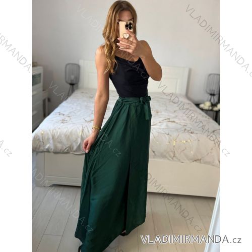 Women's Summer Long Satin Skirt (S/M ONE SIZE) ITALIAN FASHION IMM23MS63065/DU