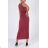 Women's Long Sleeve Summer Dress (S/M ONE SIZE) ITALIAN FASHION IMPES238990 vínová bordo