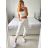 Women's Long Stretch Pants (L/XL ONE SIZE) ITALIAN FASHION IMC23090 -   Brown
,   M / L