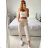 Women's Long Stretch Pants (L/XL ONE SIZE) ITALIAN FASHION IMC23090 -   Brown
,   M / L