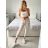 Women's Long Stretch Pants (L/XL ONE SIZE) ITALIAN FASHION IMC23090 -   Brown
,   M / L