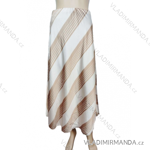 Women's Medium Length Satin Skirt (S/M ONE SIZE) ITALIAN FASHION IMM23UN6886/DU -   beige -   S / M