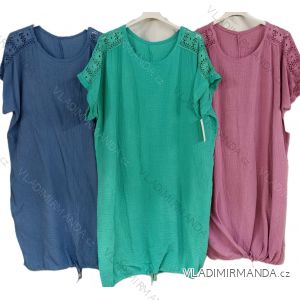 Shirt 3/4 sleeve ladies strip (4XL/5XL ONE SIZE) ITALSKÁ MÓDA IM422026