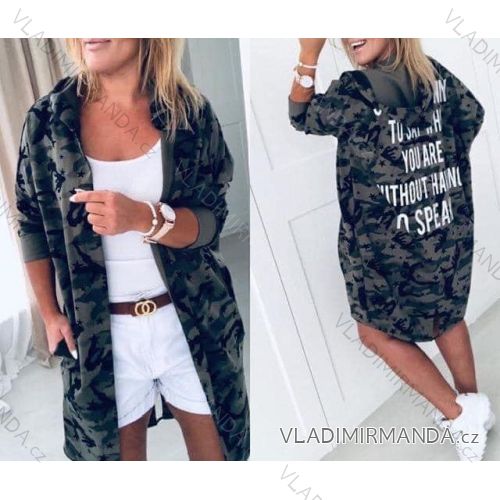 Cardigan cotton hooded camouflage women's (UNI SM) ITALIAN FASHION IMD20368