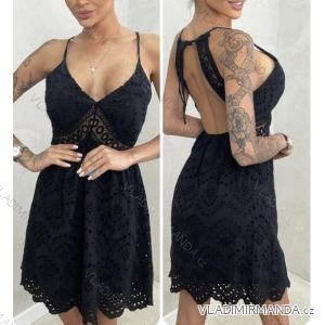 Women's Elegant Lace Sleeveless Dress (S/M ONE SIZE) ITALIAN FASHION IMWGS231829