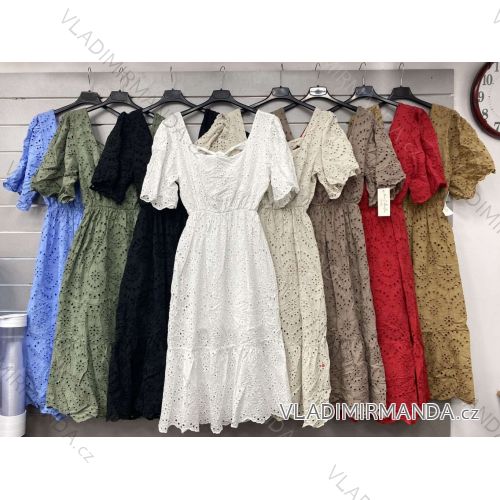 Women's Elegant Lace Sleeveless Dress (S/M ONE SIZE) ITALIAN FASHION IMWGS231829