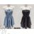 Women's Sleeveless Overbust Summer Denim Dress (S/M ONE SIZE) ITALIAN FASHION IMM24M8420