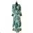 Women's Long Sleeve Summer Dress (S/M ONE SIZE) ITALIAN FASHION IMPES238990 dark green S / M