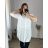 Women's Plus Size Extended Long Sleeve Shirt 2XL ONE SIZE) ITALIAN FASHION IMC22808