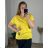 Women's Plus Size Short Sleeve Tunic (2XL/3XL/4XL ONE SIZE) ITALIAN FASHION IMC23080
