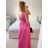 Women's Strapless Long Party Dress (S/M ONE SIZE) ITALIAN FASHION IMPSH245192