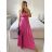 Women's Strapless Long Party Dress (S/M ONE SIZE) ITALIAN FASHION IMPSH245192