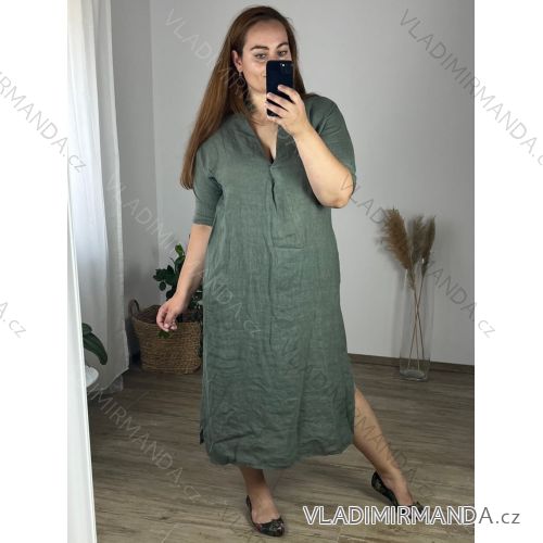 Women's Long Sleeve Shirt Dress (S/M ONE SIZE) ITALIAN FASHION IMWD232607