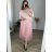 Long Dress With Sweater Women Plus Size (50-58) ITALIAN FASHION IMWEC24027 -   white -   46/48