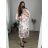 Long Carmen Long Sleeve Dress Women Plus Size (50-58) ITALIAN FASHION IMWEC24026 -   white -   50/52