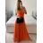 Women's Long Party Elegant Summer Sleeveless Dress (S/M ONE SIZE) ITALIAN FASHION IMPSH233584 Pink S/M