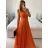 Women's Long Party Elegant Summer Sleeveless Dress (S/M ONE SIZE) ITALIAN FASHION IMPSH233584 Pink S/M