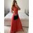 Women's Long Party Elegant Summer Sleeveless Dress (S/M ONE SIZE) ITALIAN FASHION IMPSH233584 Pink S/M