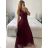 Women's Long Party Elegant Summer Sleeveless Dress (S/M ONE SIZE) ITALIAN FASHION IMPSH233584 Pink S/M